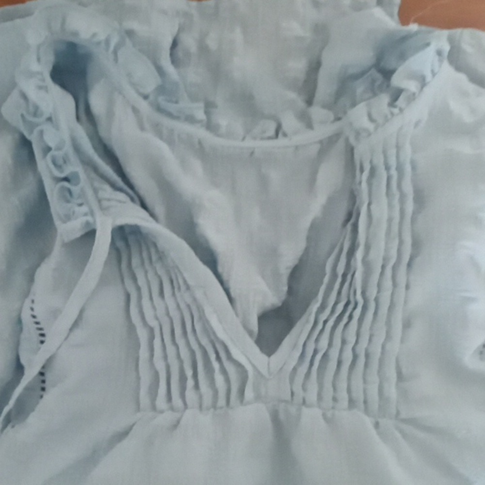 Light blue blouse